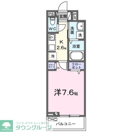 レジメント岸川の物件間取画像